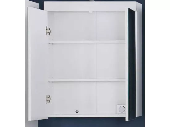 Armoire murale avec miroir blanc brillant Kelia 60cm