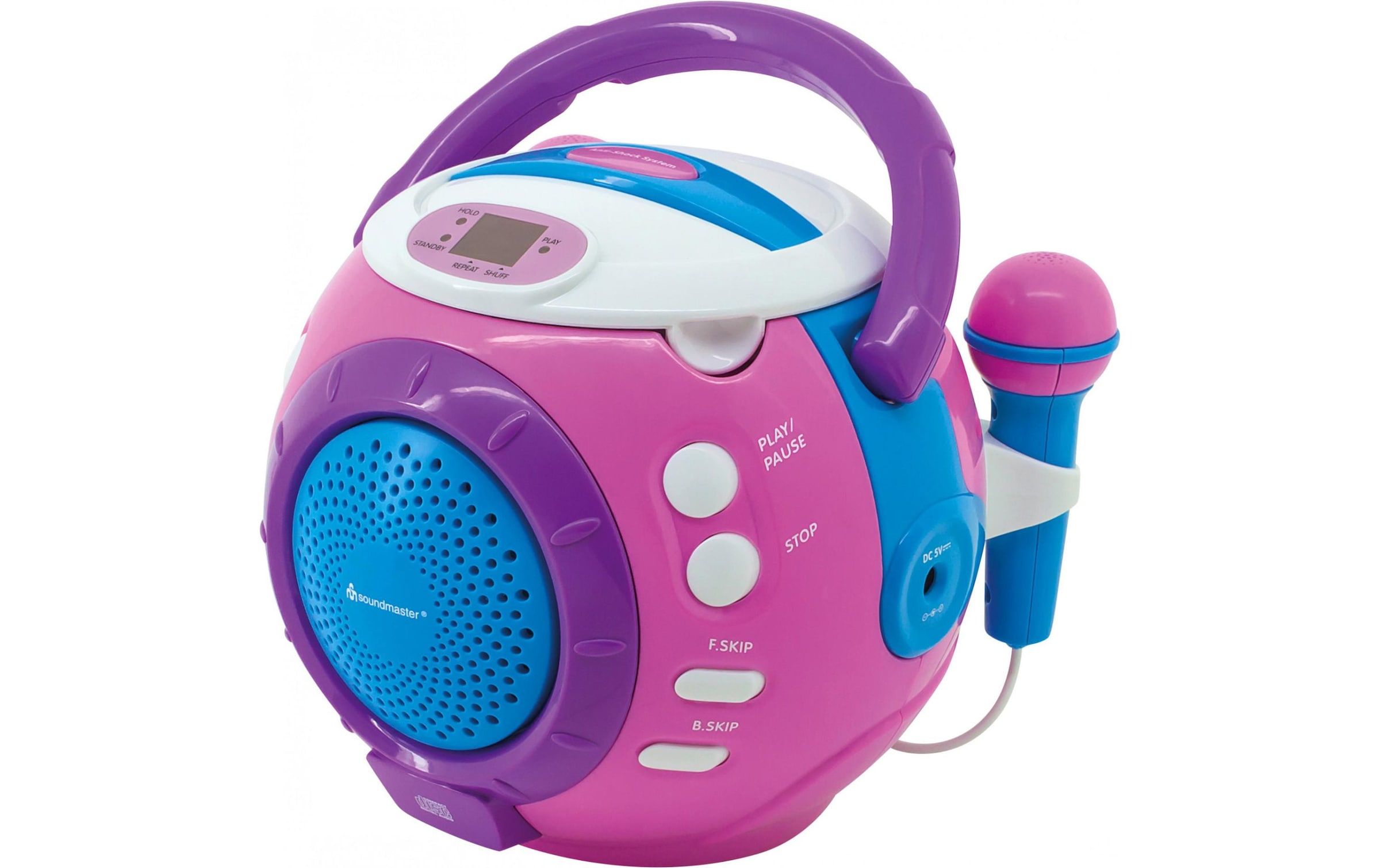 Soundmaster tragbarer CD-Player »KCD1600 Blau Pink« ( )