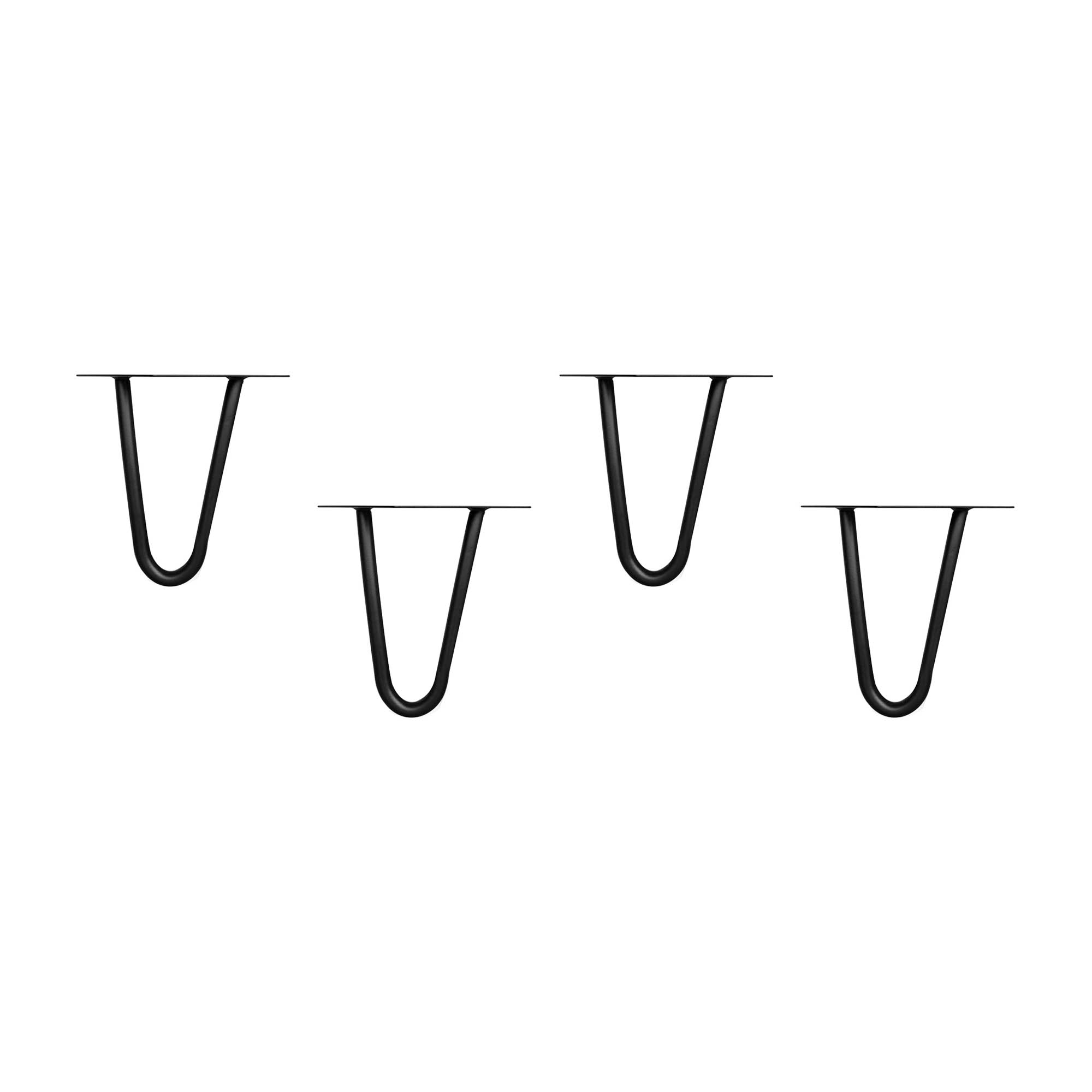Tischbeine Hairpin schwarz 15 cm