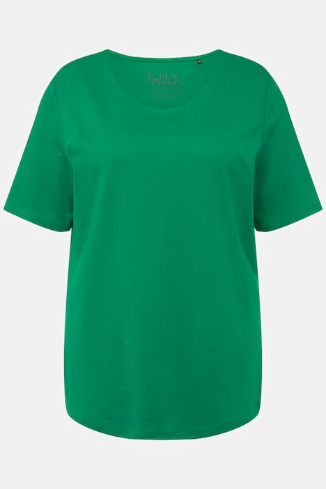 Shirt, doppellagige Vorderseite, Slim, Rundhals, Halbarm