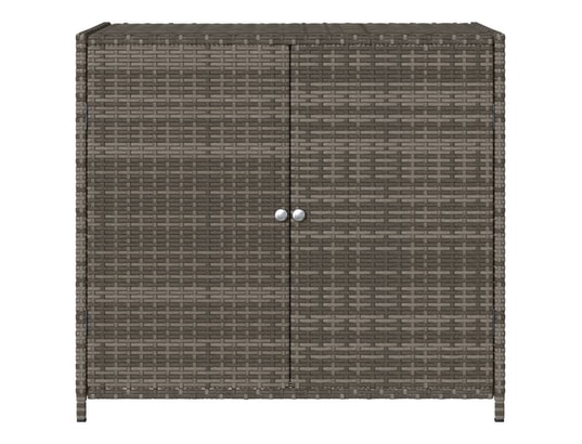 VIDAXL - Armoire de jardin Armoire de rangement de jardin gris 83x45x76 cm résine tress...