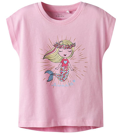 Name It T-Shirt - NmfViolet - Pink Zuckerguss/Mermaid