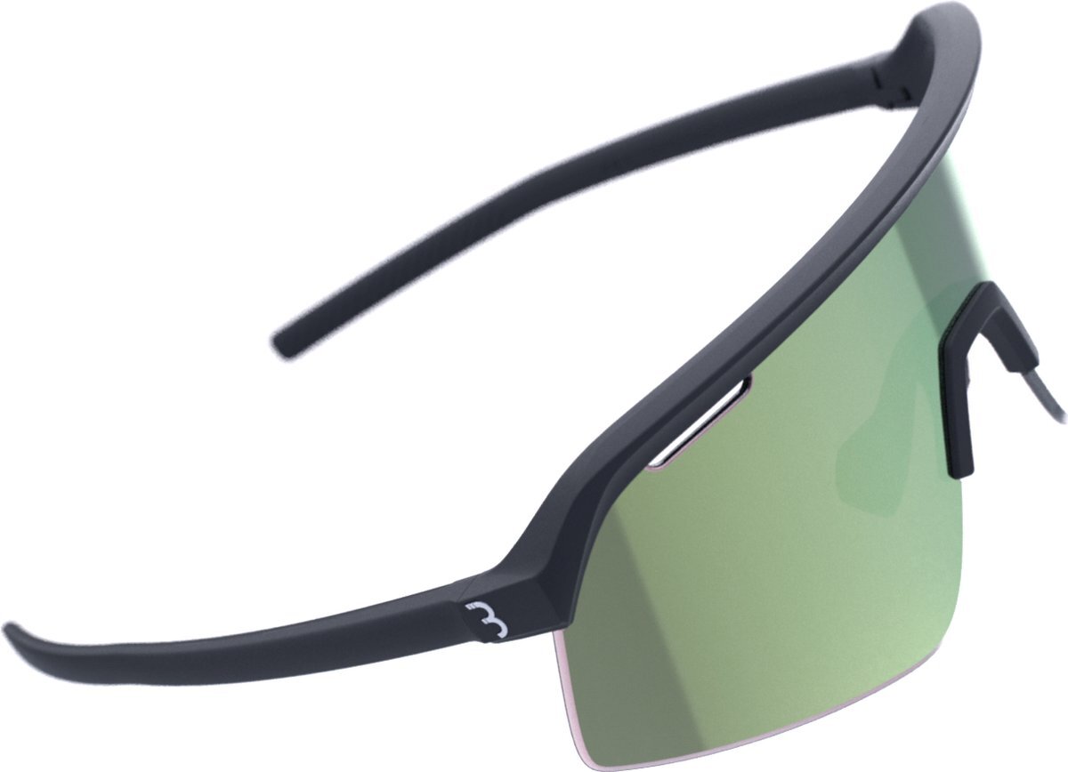 BBB Cycling Valor Flux Groen BSG-81 Sport Zonnebril Mat Zwart