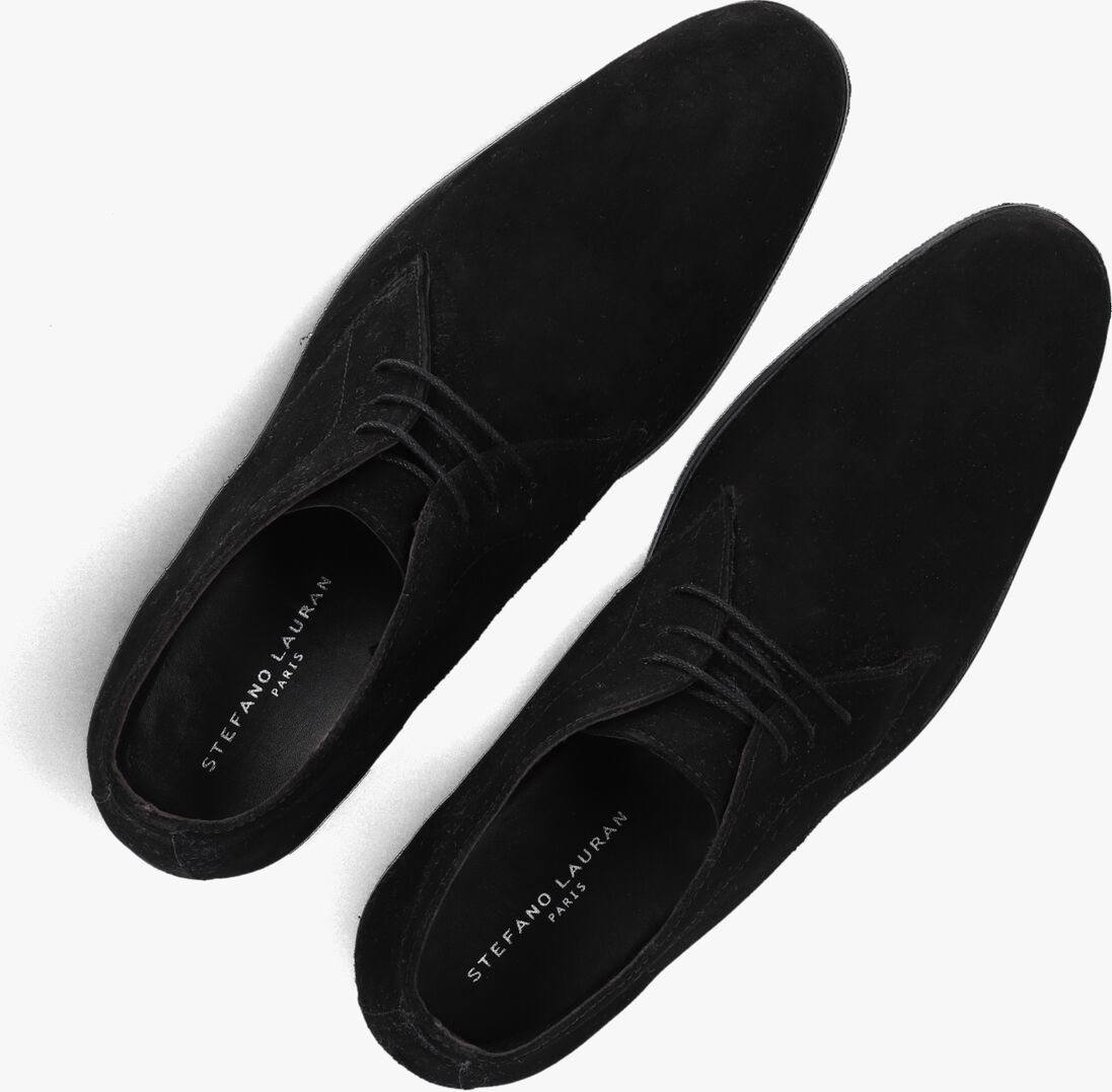 zwarte stefano lauran veterschoenen 92301