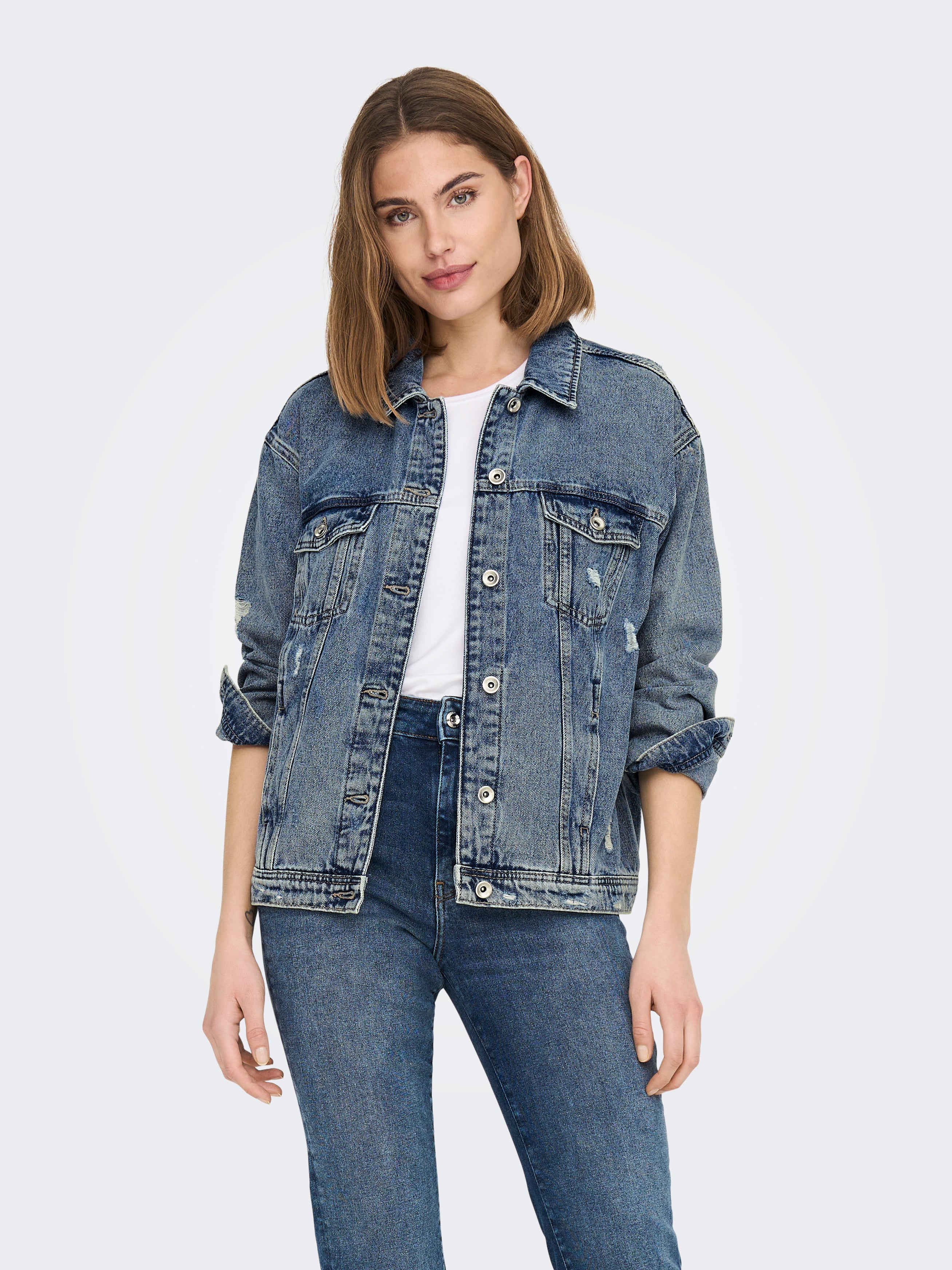 ONLEKAT Jeansjacke Medium Blue Denim