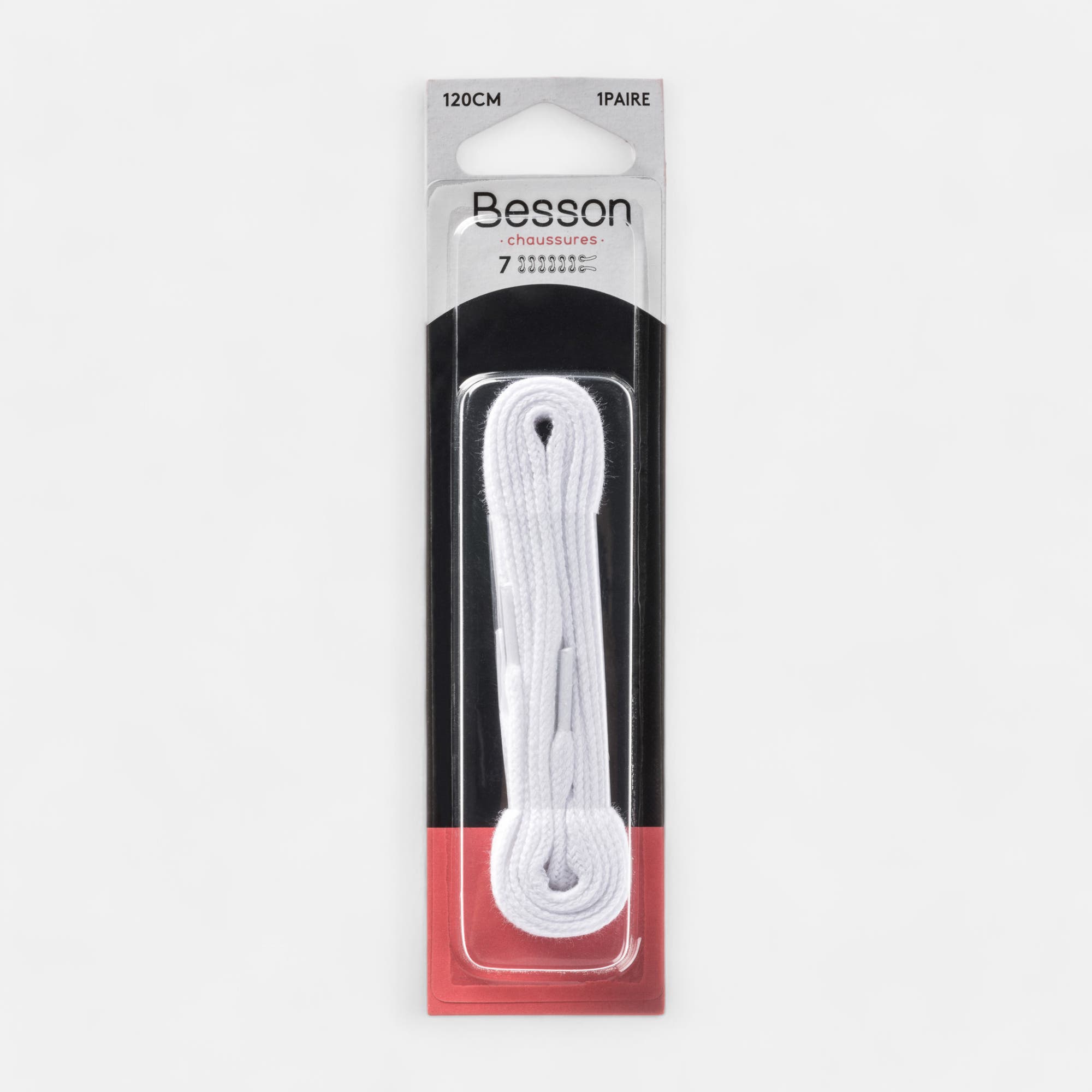 Lacets blanc 120cm blanc