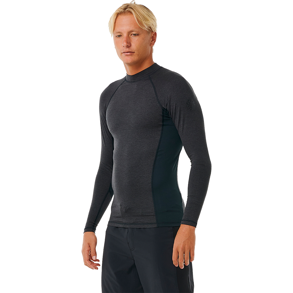 Rip Curl Dawn Patrol Langarm UV-Shirt Herren black marled