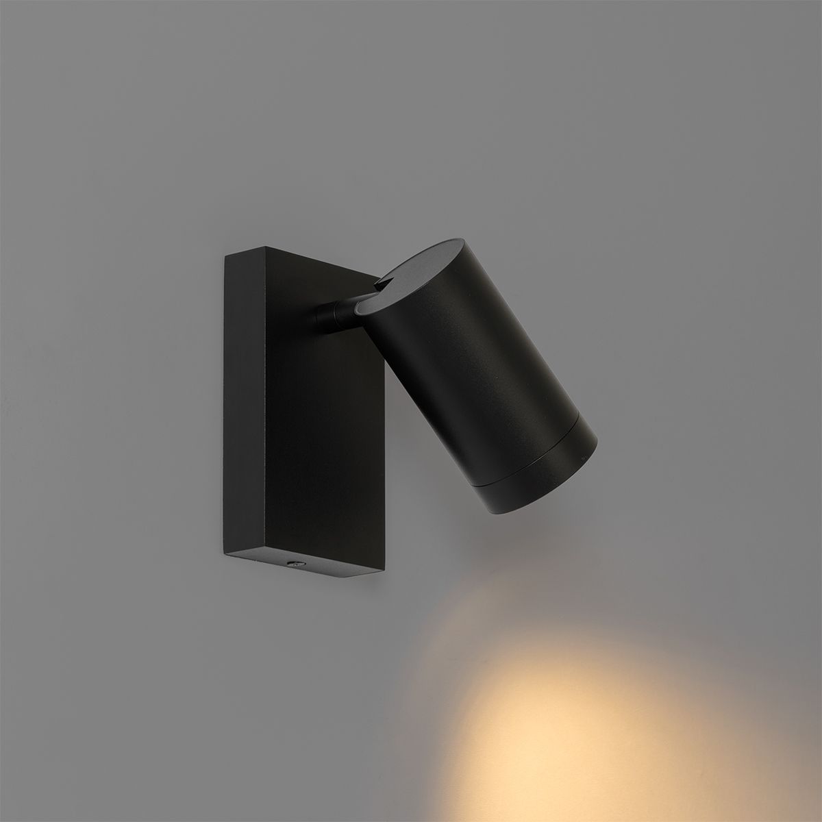 Smart wandlamp zwart verstelbaar met schakelaar incl. Wifi GU10 50mm - Jeana Luxe