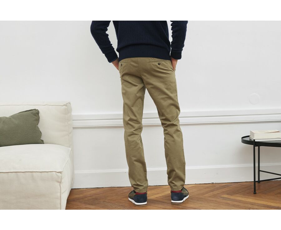 Pantalon chino homme Vert Army - NIGEL II