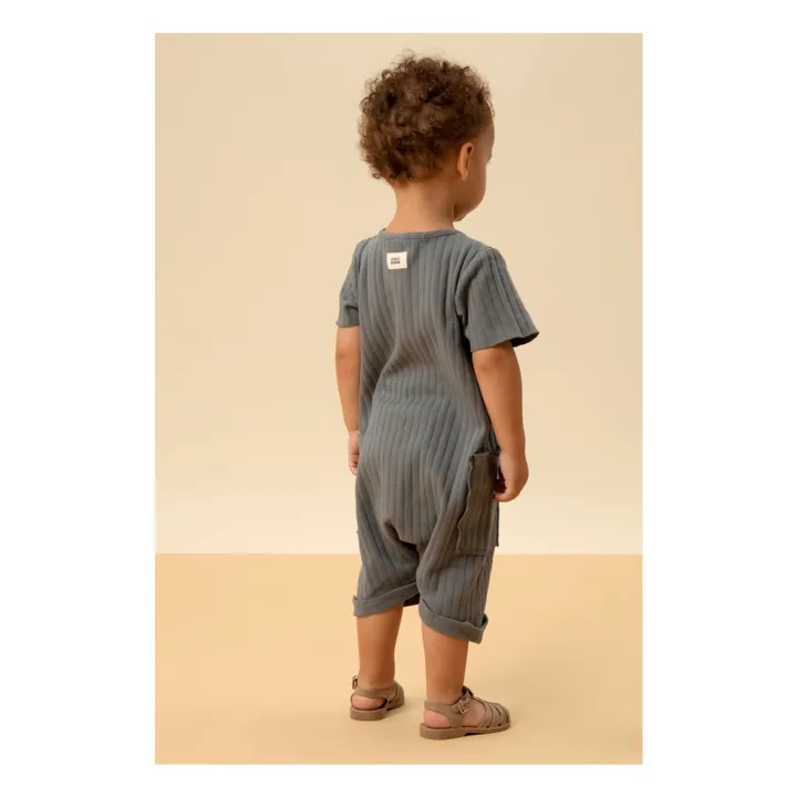 Studio Bohème Combishort Aimé Côtelée | Bleu gris
