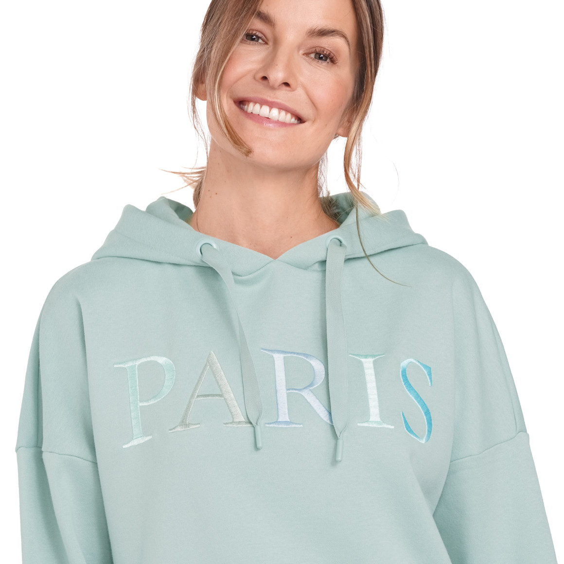 Gina Damen Hoodie in softer Qualität salbei
