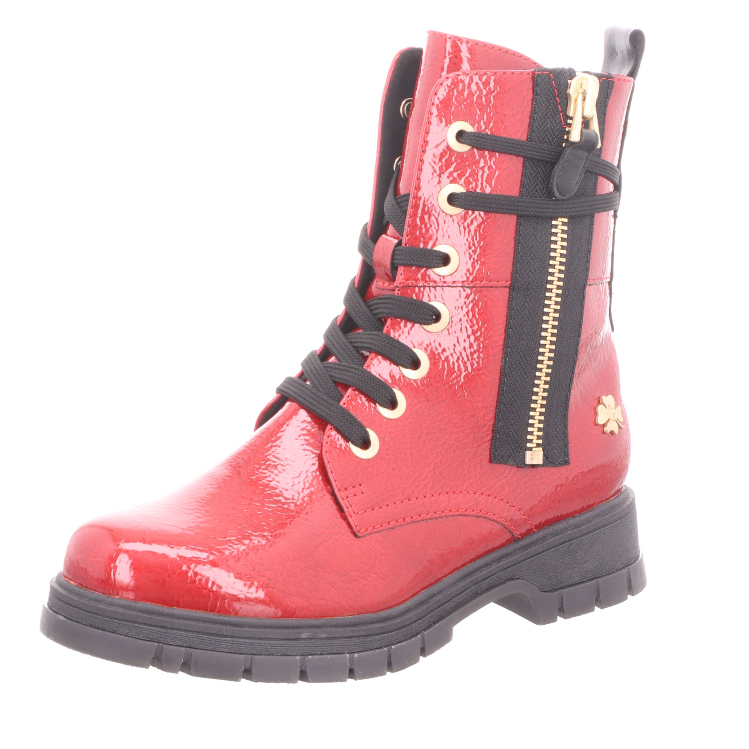 MARCO TOZZI by GMK Damen-Schnürstiefelette Rot-Schwarz