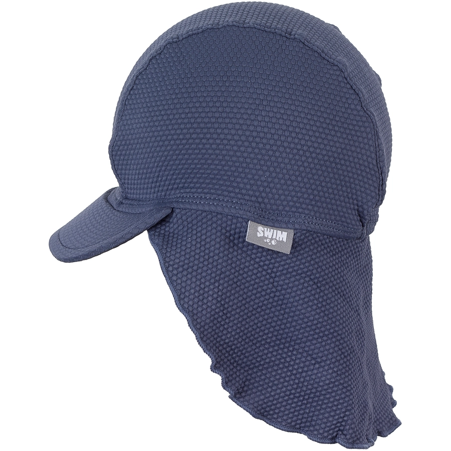 Sterntaler Schirmmütze mit Nackenschutz Struktur blau