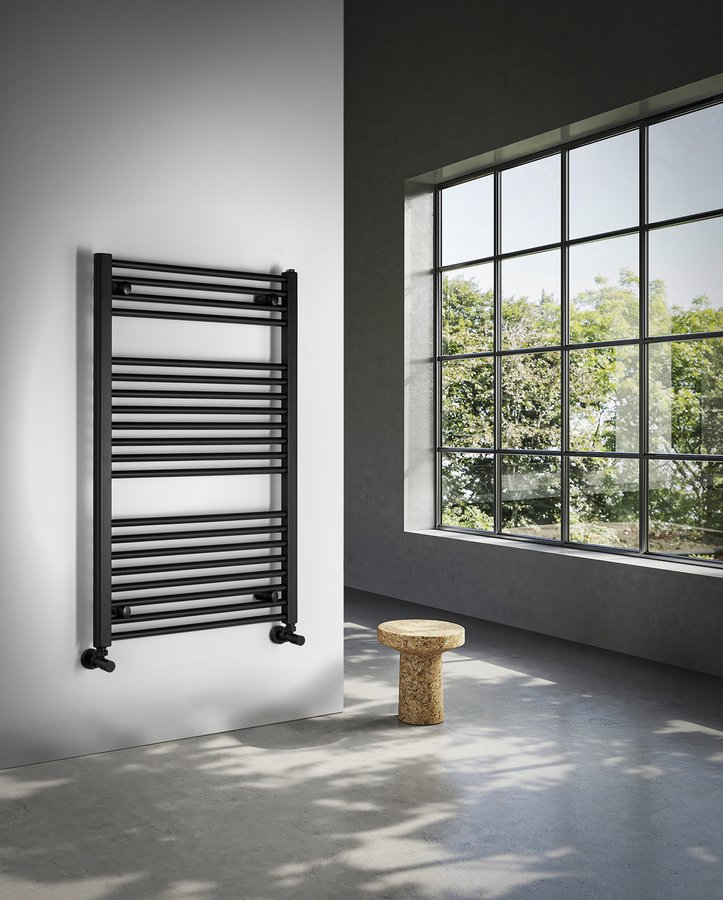 Aqualine Direct badkamer handdoek radiator 60x96cm zwart 597W