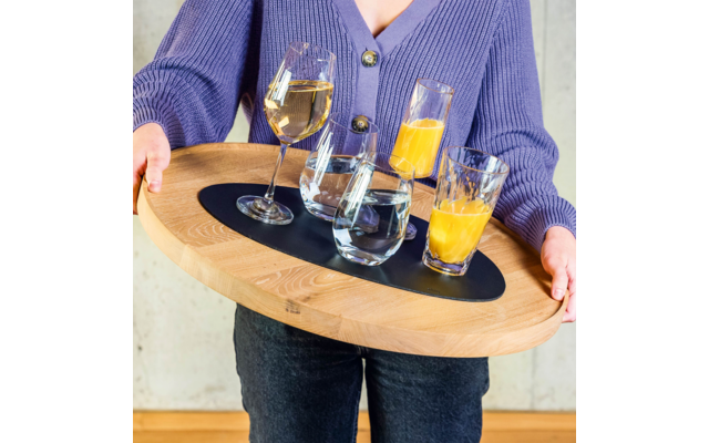 silwy® Magnet-Platzset mit Ledercoating groß