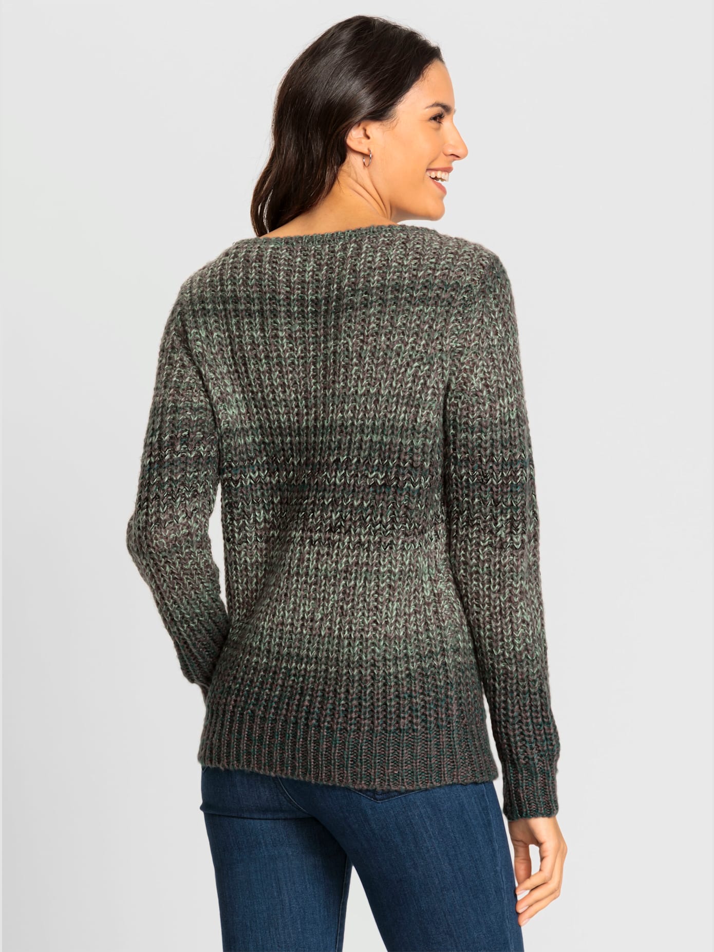 Pull tricot côtelé épais