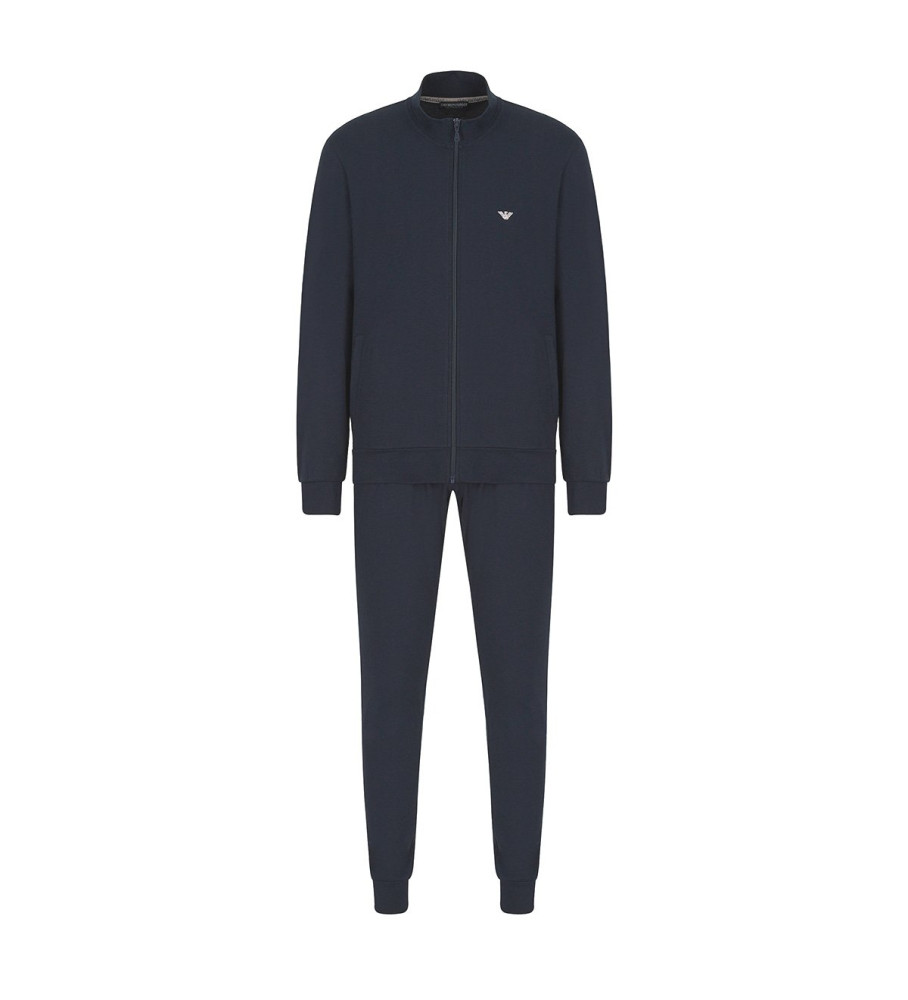 Pijama de moletom azul marinho Emporio Armani