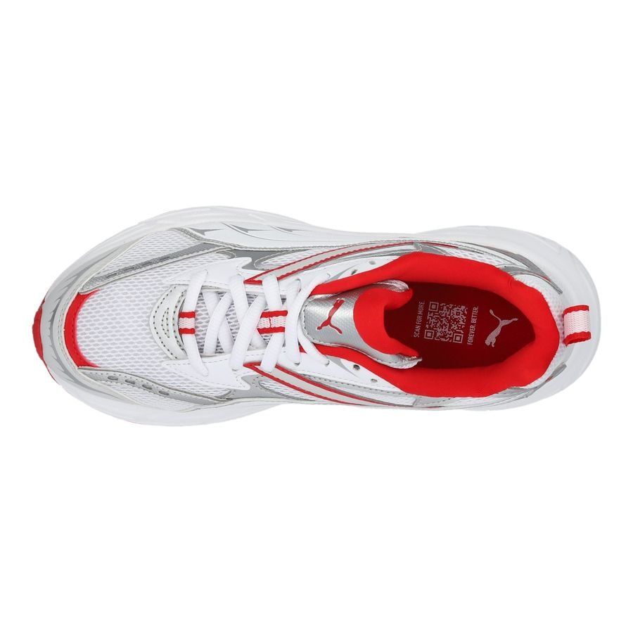 PUMA Chaussures Morphic - Blanc/Rouge/Argenté
