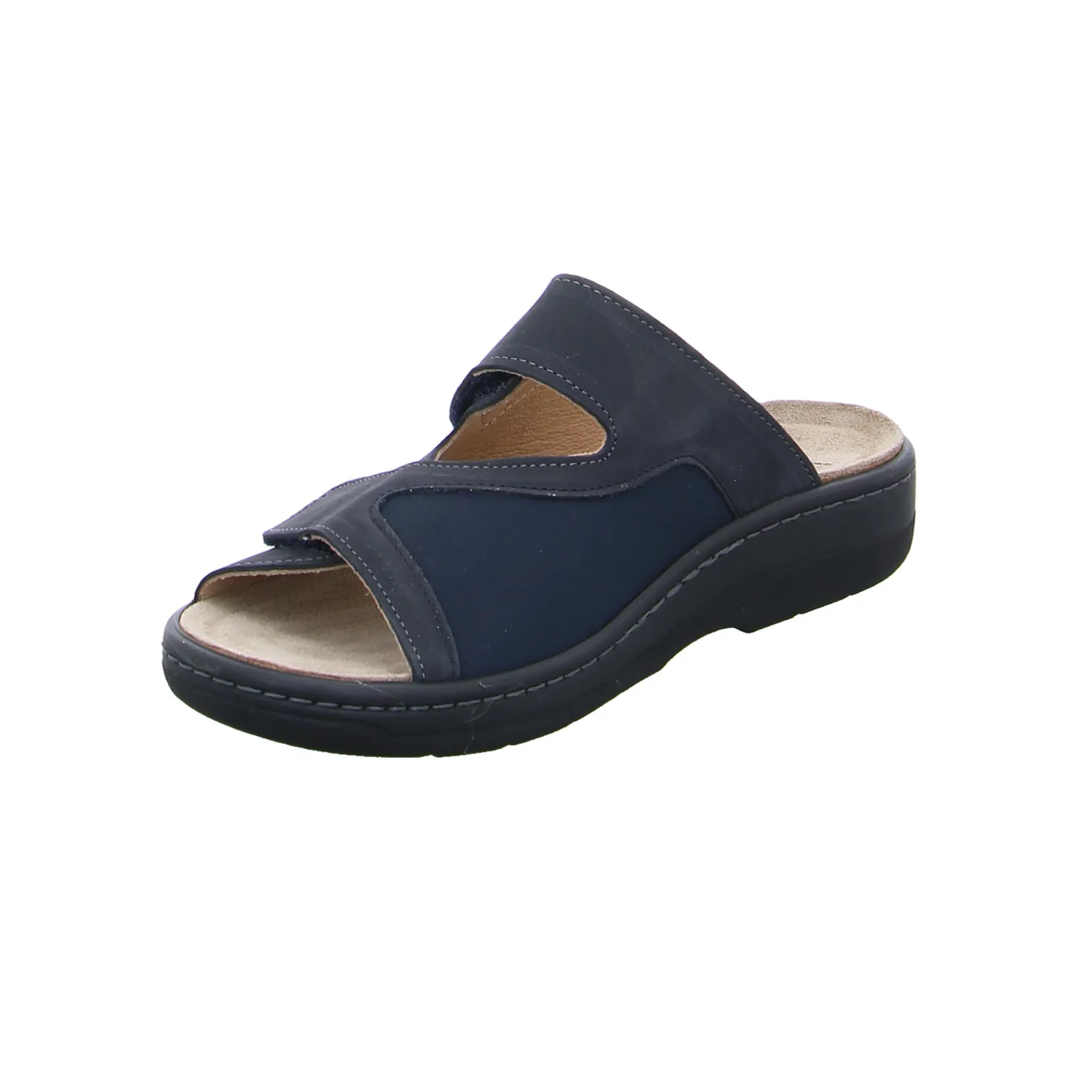 BIO-PORT Bio-Mûles Blau Leder