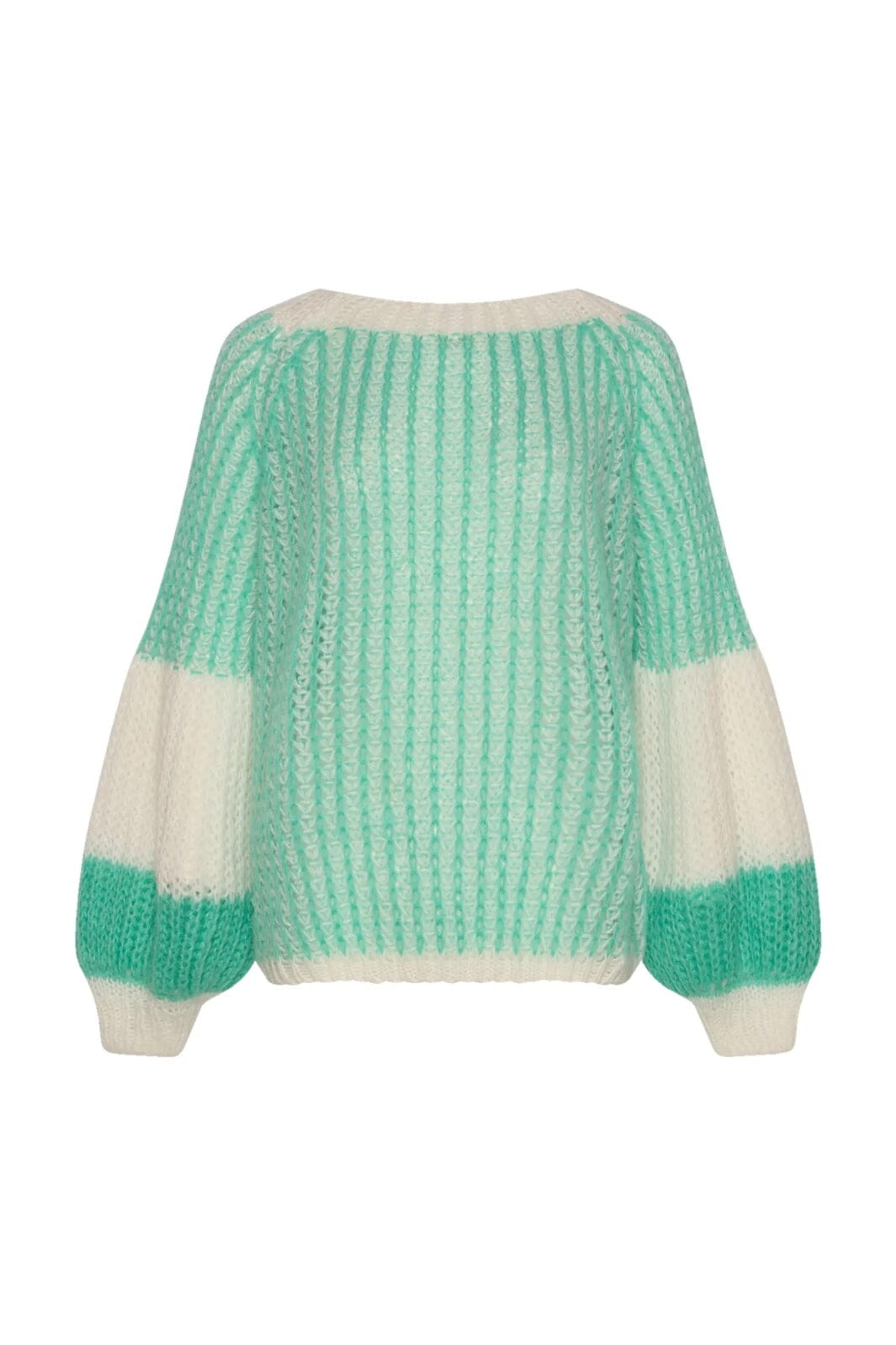 Noella Liana Knit Sweater mint white 1