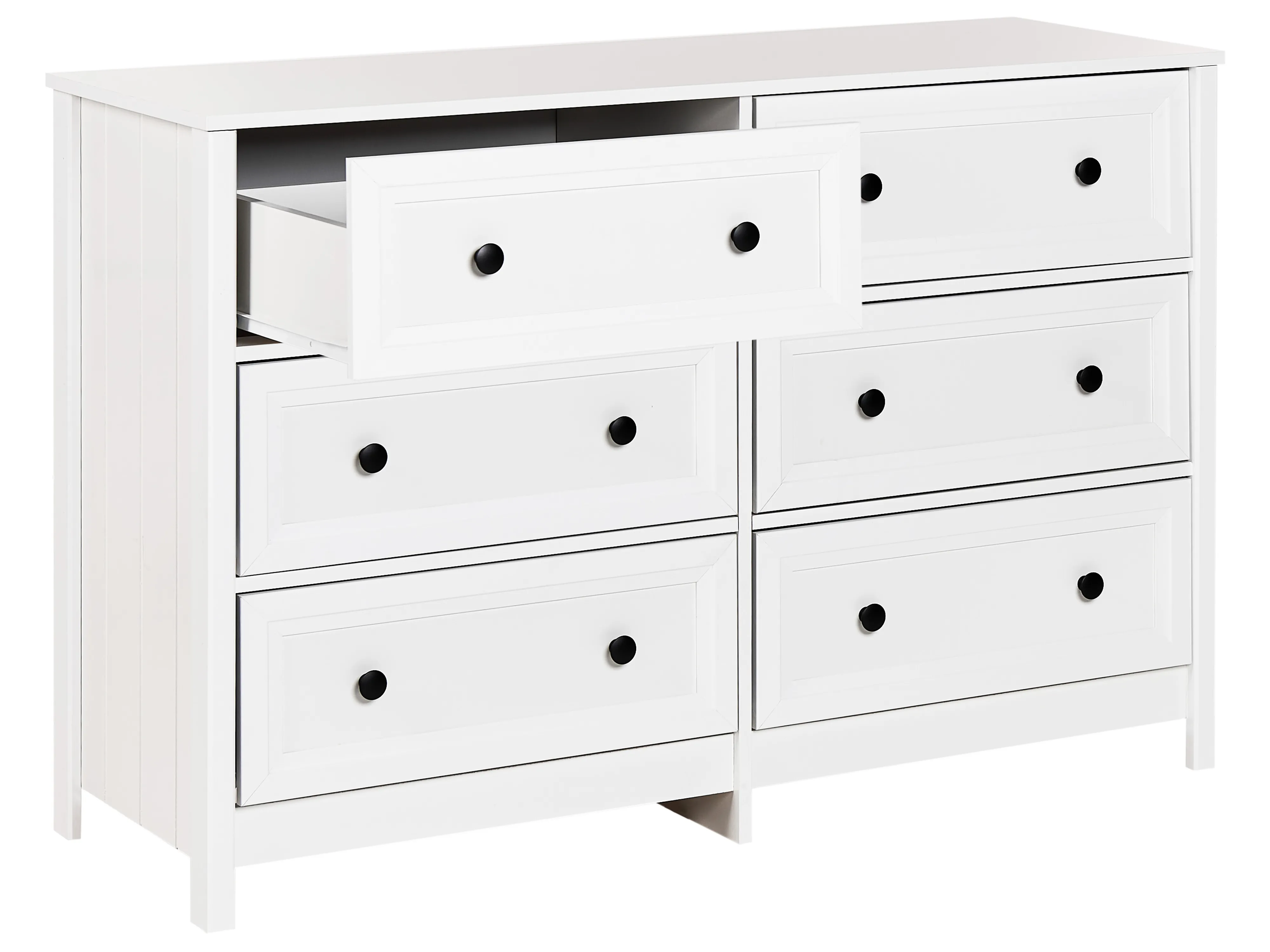 Ladekast 6 lades HAZELVALE Wit