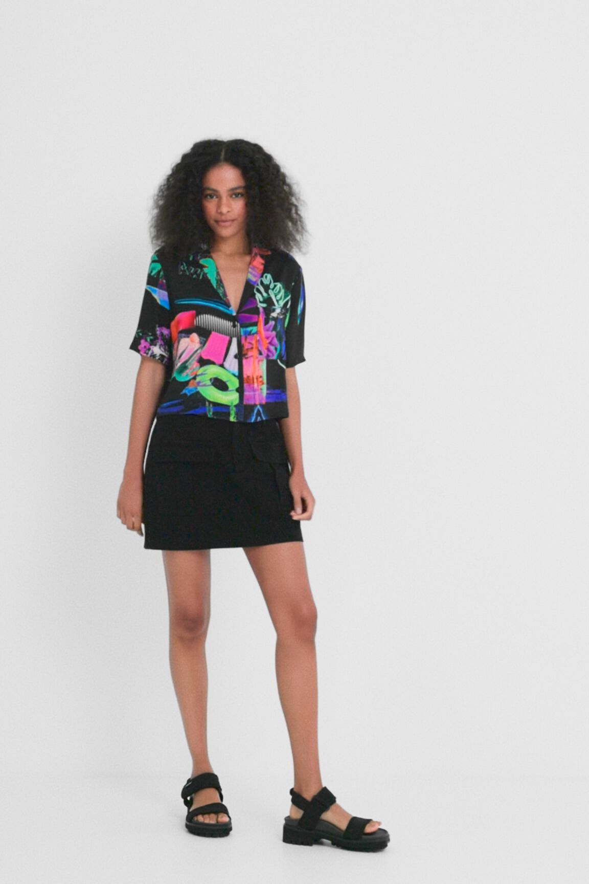 Crop top tropical