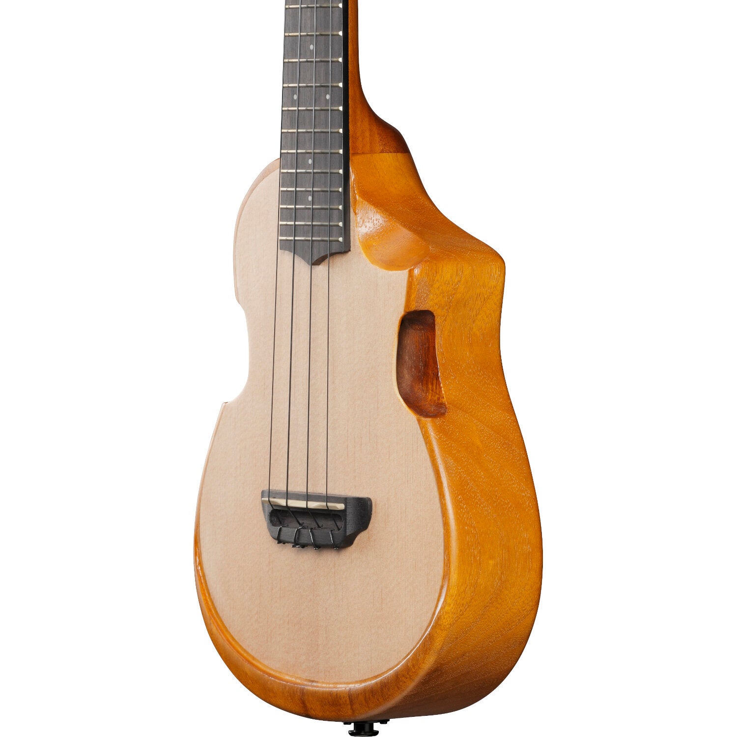 Ibanez AUC10E Open Pore Natural elektrisch-akoestische concert ukelele met gigbag