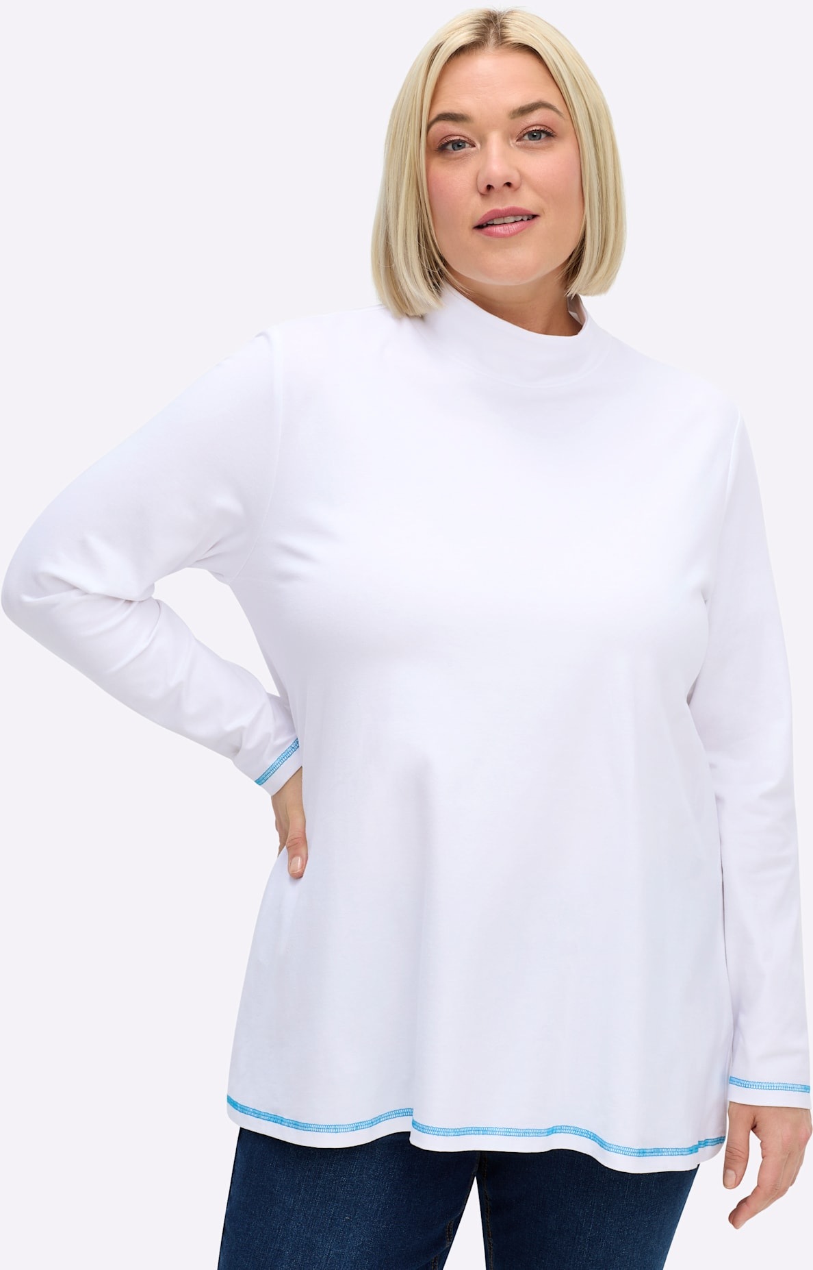 Sheego Rollkragenshirt »Rollkragen-Shirt«, 1 Stk.