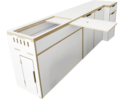 Buildify Campingbox Carl keukenmodule 2100x500x705 mm (LxBxH) (zonder montage- en bevestigingsmateriaal)