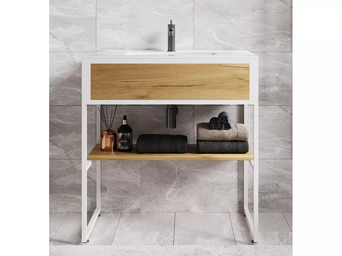 Meuble de salle de bains 2 pièces Bitila 80