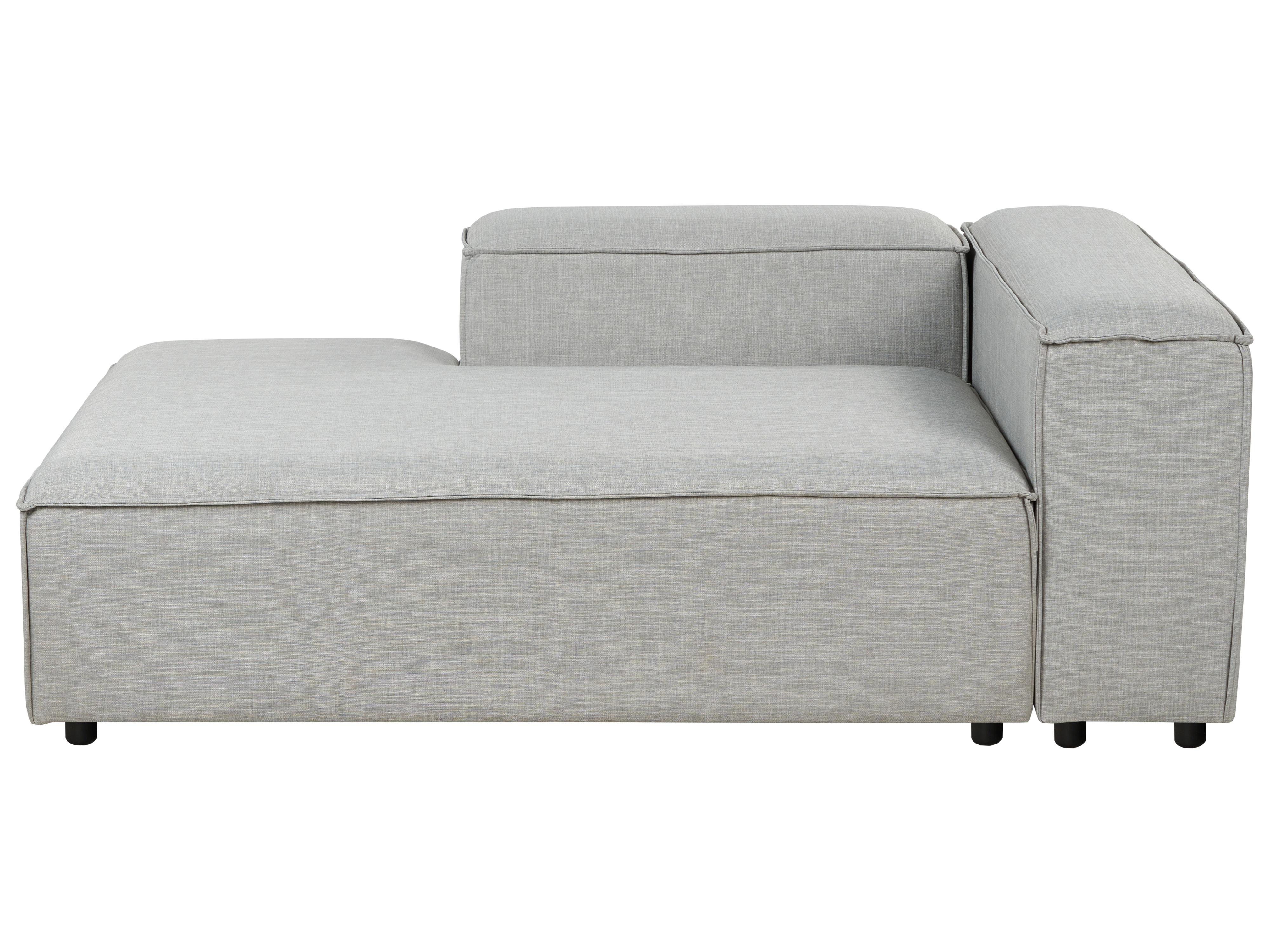 Rechtszijdige chaise longue ARDAL Stof Lichtgrijs