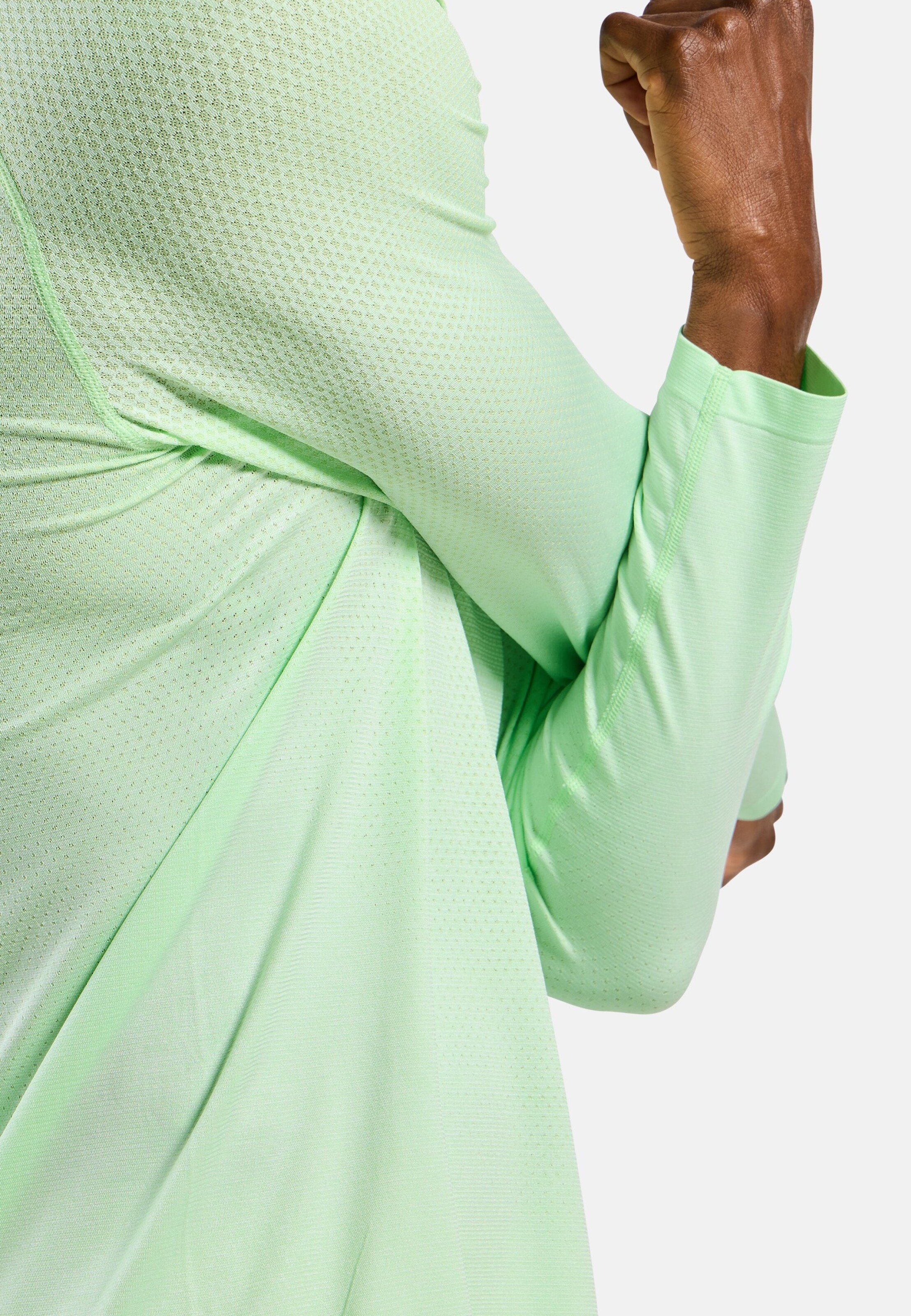 Essentials Seamless Langarm-Laufshirt in ambrosia melange