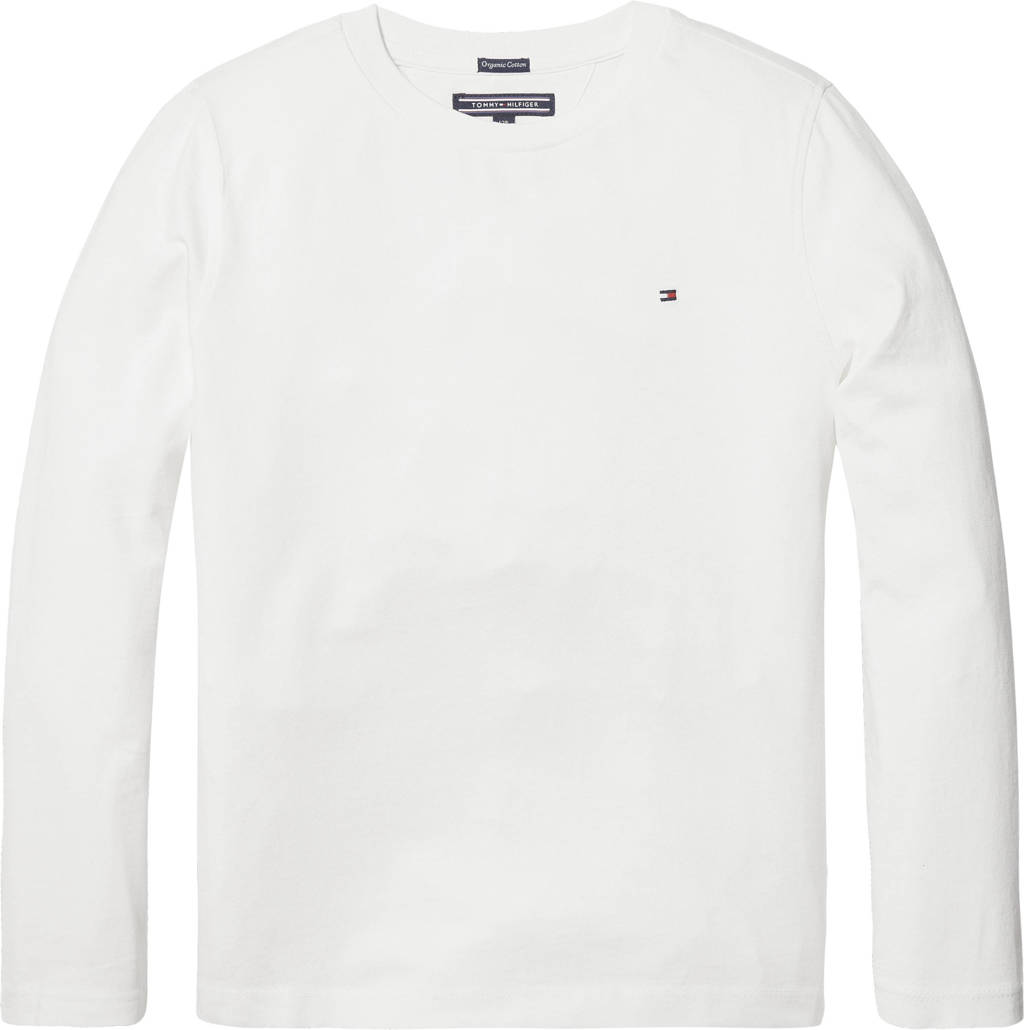 Tommy Hilfiger longsleeve van katoen wit