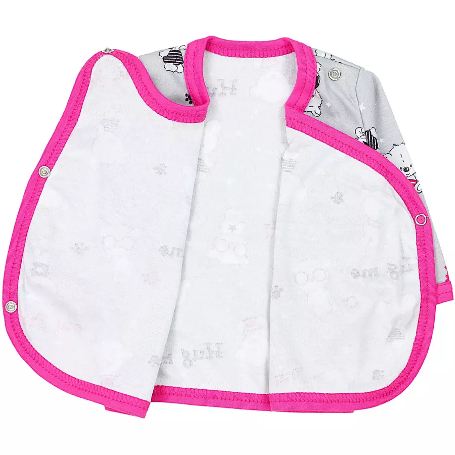 TupTam Baby Mädchen Wickelshirt Langarm 5er Set rosaorange