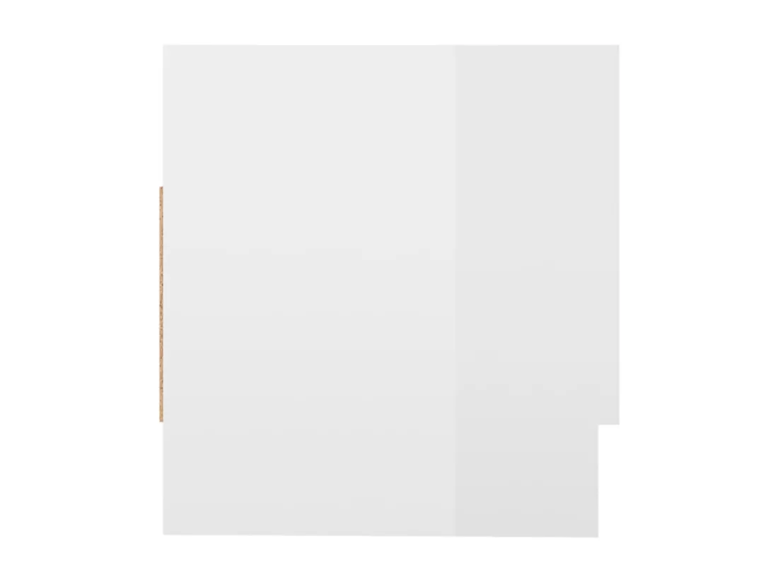 Porte manteau mural Blanc brillant 70x32,5x35