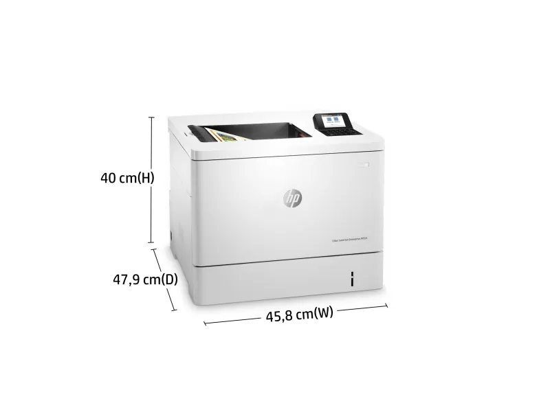 HP LaserJet Enterprise M554dn - Printer - farve - Duplex - laser - A4/Legal - 1200 x 1200 dpi - op til 33 spm (mono) / op til 33 spm (farve) - kapacitet: 650 ark - USB 2.0, Gigabit LAN, USB 2.0 vært