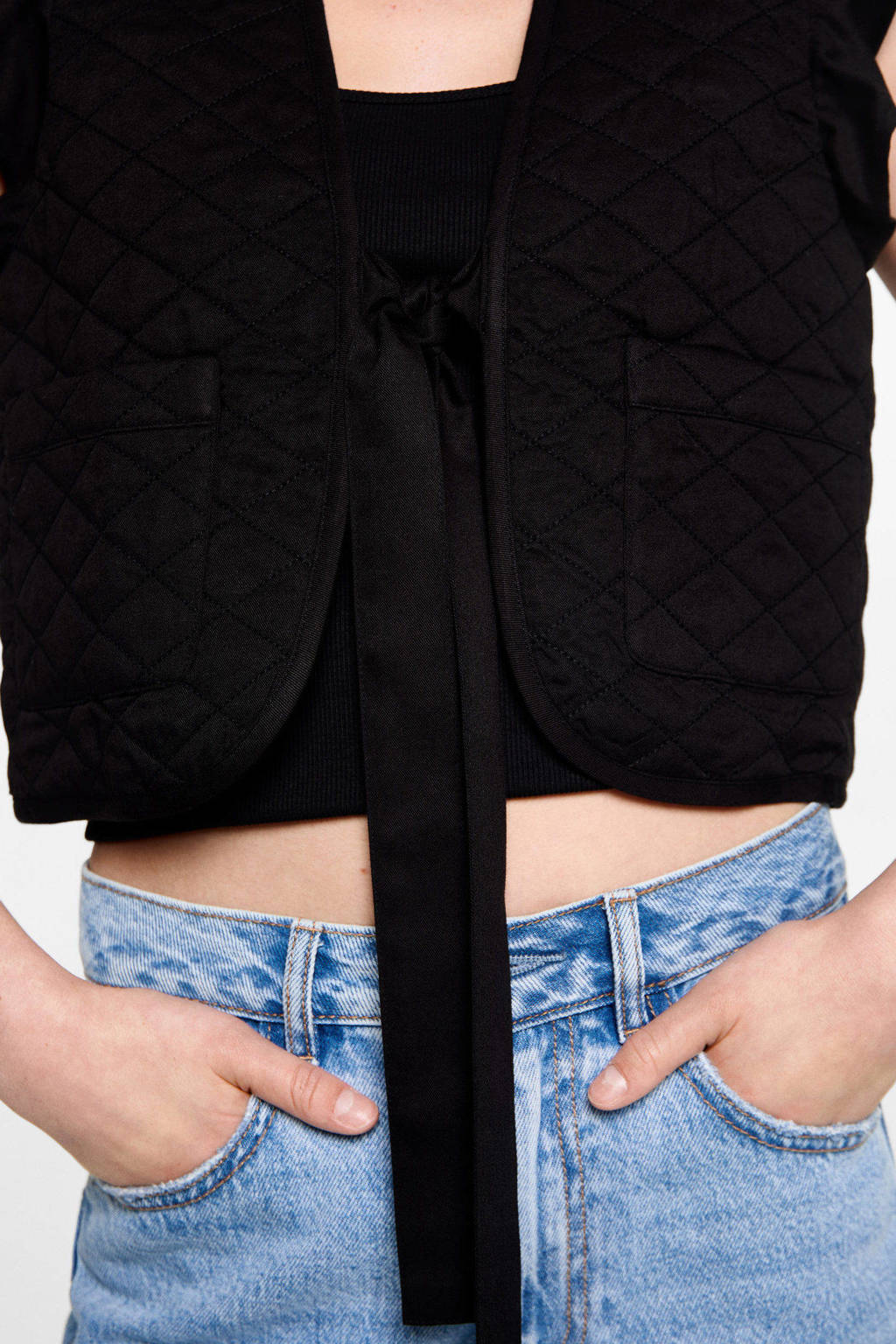 MANGO TEEN gilet zwart