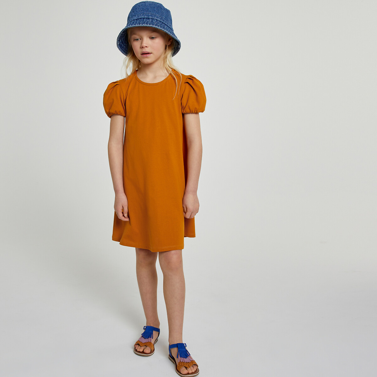 COLEÇÃO LA REDOUTE<br>Conjunto de 2 vestidos curtos com mangas bufantes