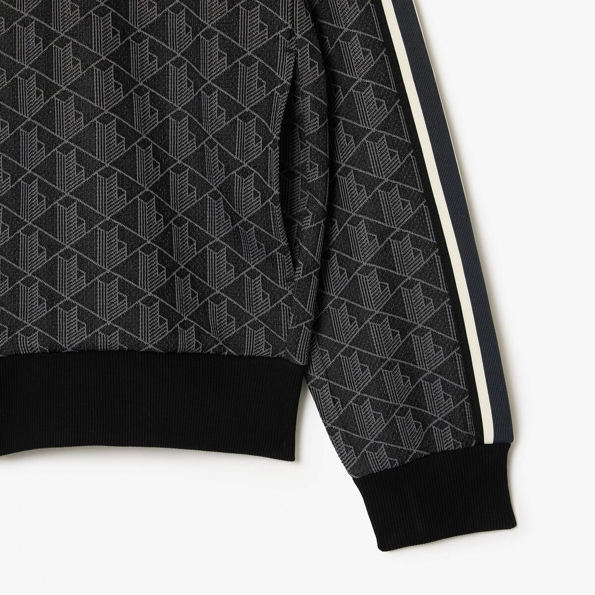 Suéter LACOSTE com zíper e gola alta