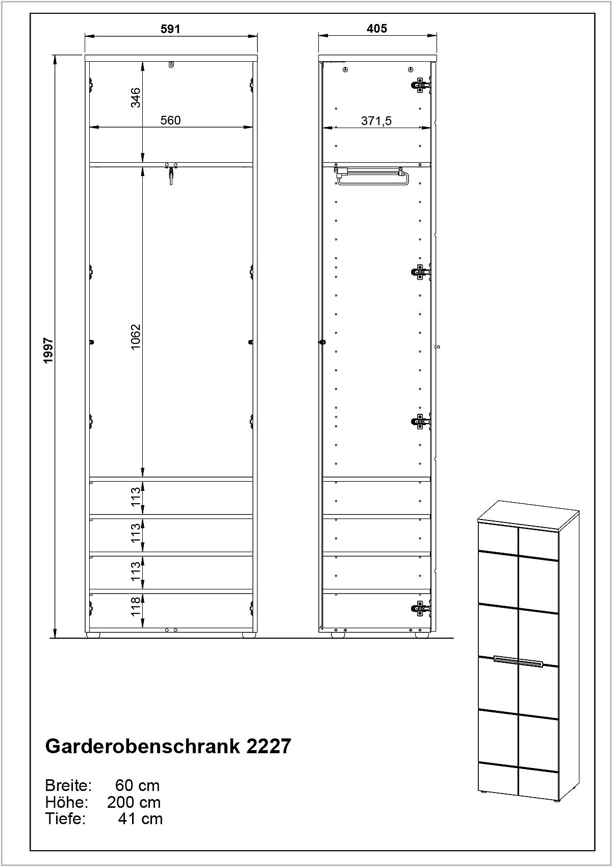 Garderobenschrank ALEDO