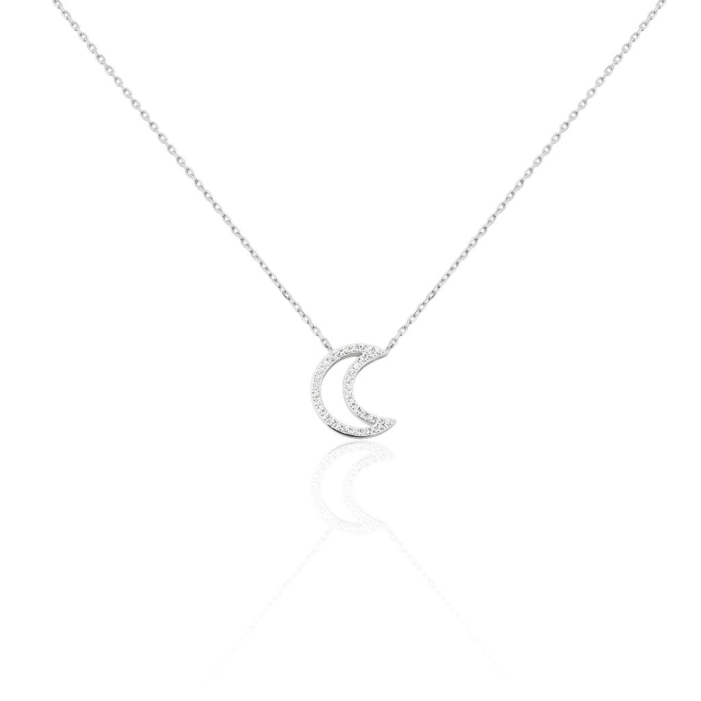 Collier Aisha Argent Blanc Oxyde De Zirconium