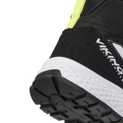 Viking Century Mid 1V SL WP Sneakers, Black/Lime