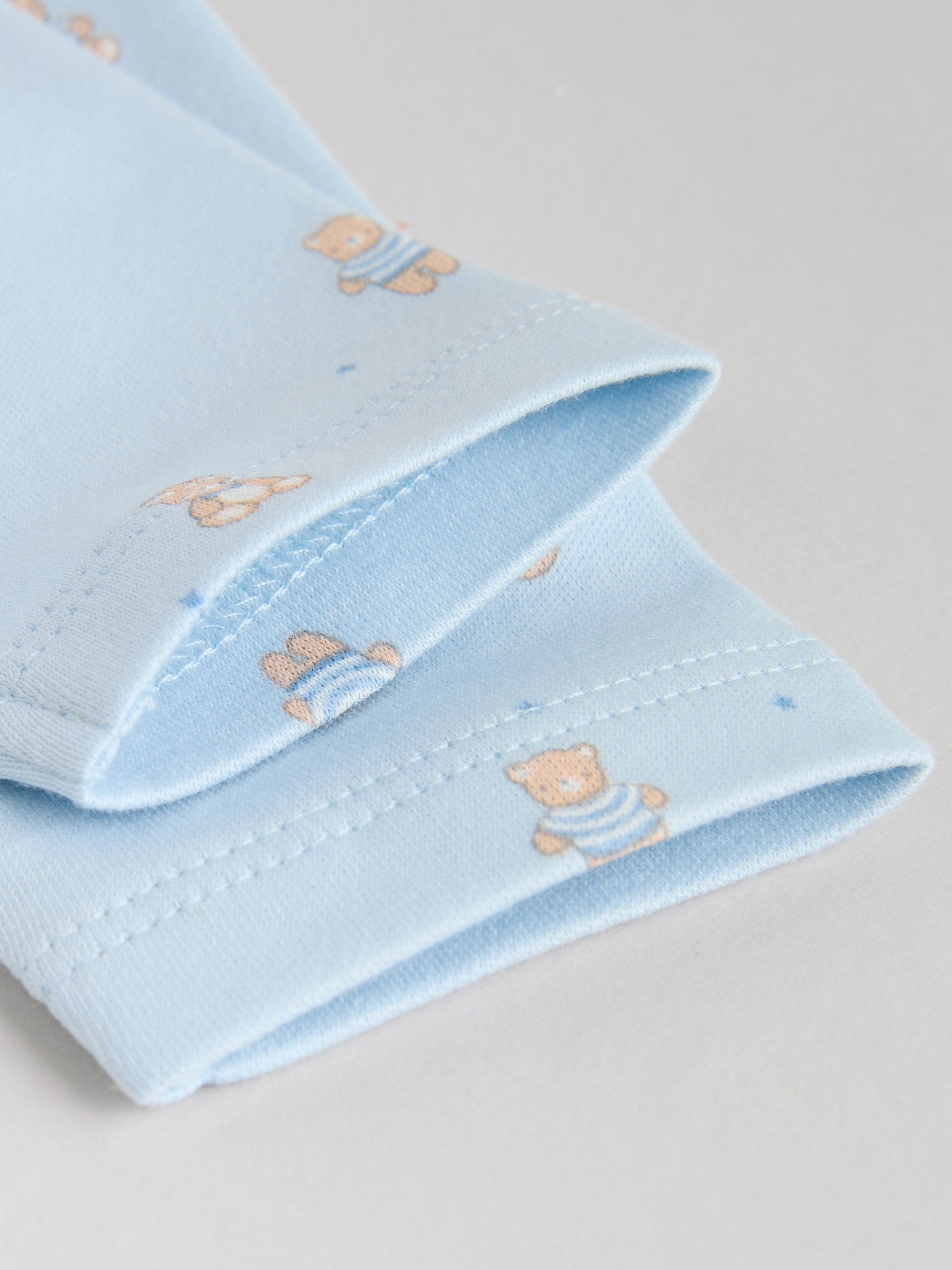 Blauw - Long Sleeved Baby Bear Bodysuit