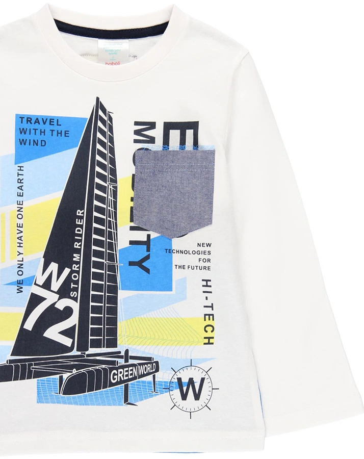 Langarmshirt SEASIDE in weiß