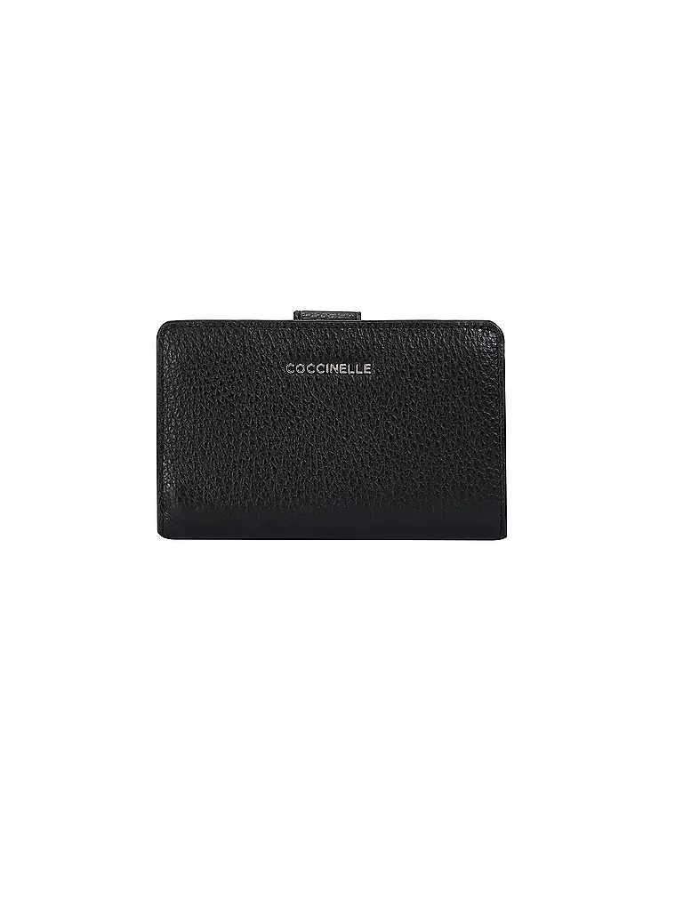 COCCINELLE Geldbörse METALLIC SOFT schwarz