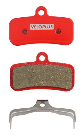 MAXPAD Bremsbelag für Shimano 4-Kolbenbremsen  rot  organisch