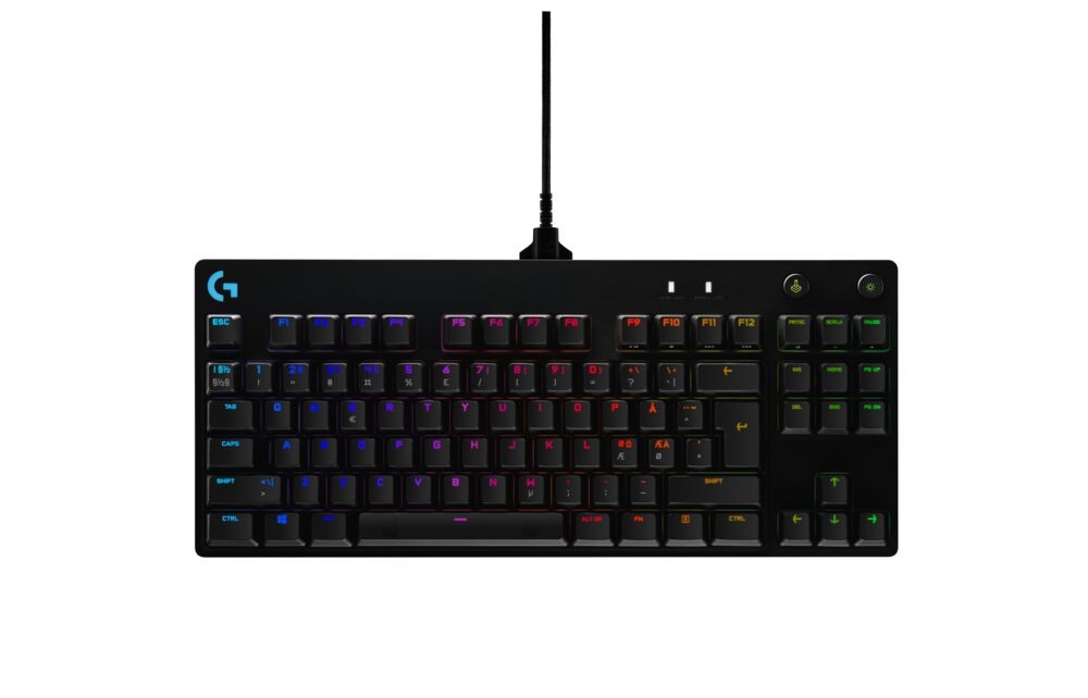 Logitech G PRO Mechanical Gaming Keyboard - BLACK - USB - NORDIC
