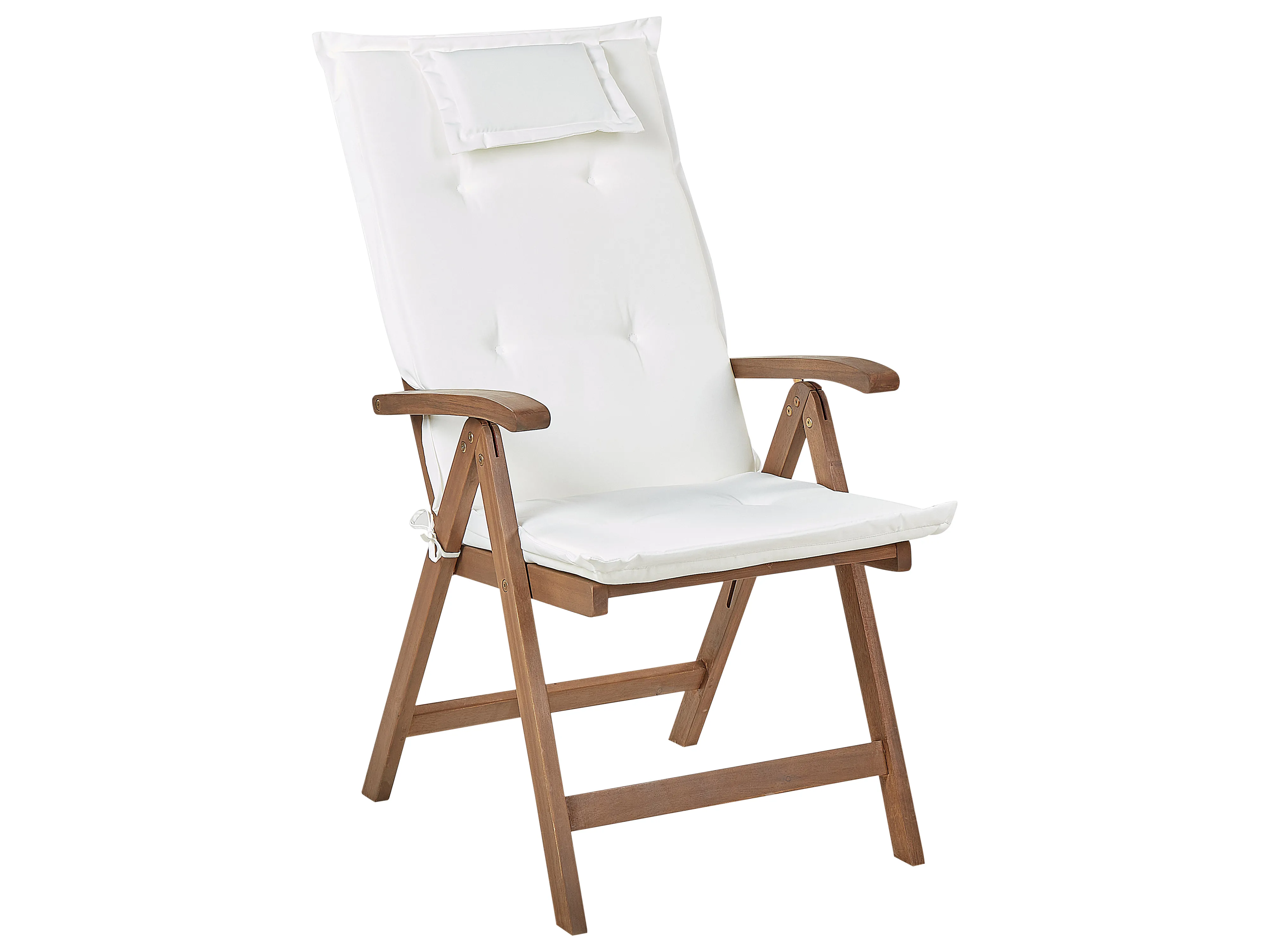 Tuinset 6-zits AMANTEA met kussens Acaciahout Gebroken wit