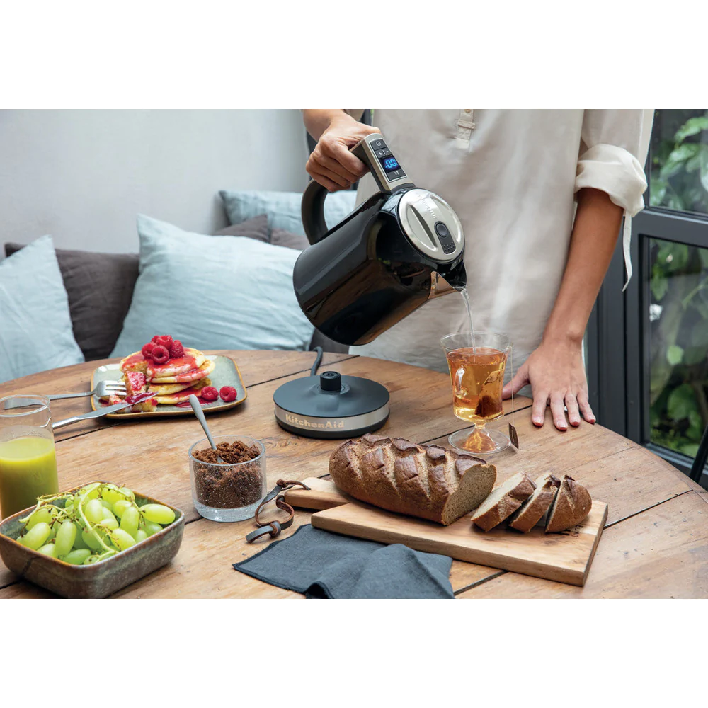 bouilloire électrique de 1,7L 2400W noir onyx argent Kitchenaid