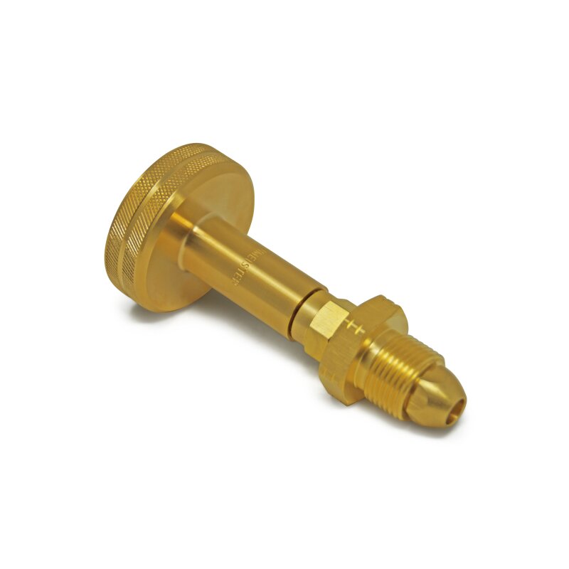 DREHMEISTER DISH Gasflaschen Adapter Campinggas Adapter G 5/8 LH (G.7) - 113mm